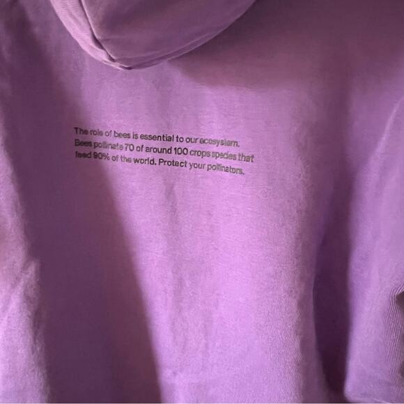 Takashi Murakami hoodie, Pangaia Flowerball Bee sweatshirt Pullover Sz M - Picture 6 of 6